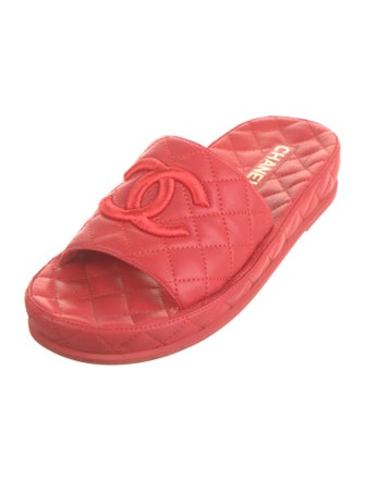 Chanel 2021 Interlocking CC Logo Slides