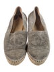 Chanel Interlocking CC Logo Suede Espadrilles