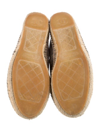 Chanel Interlocking CC Logo Suede Espadrilles