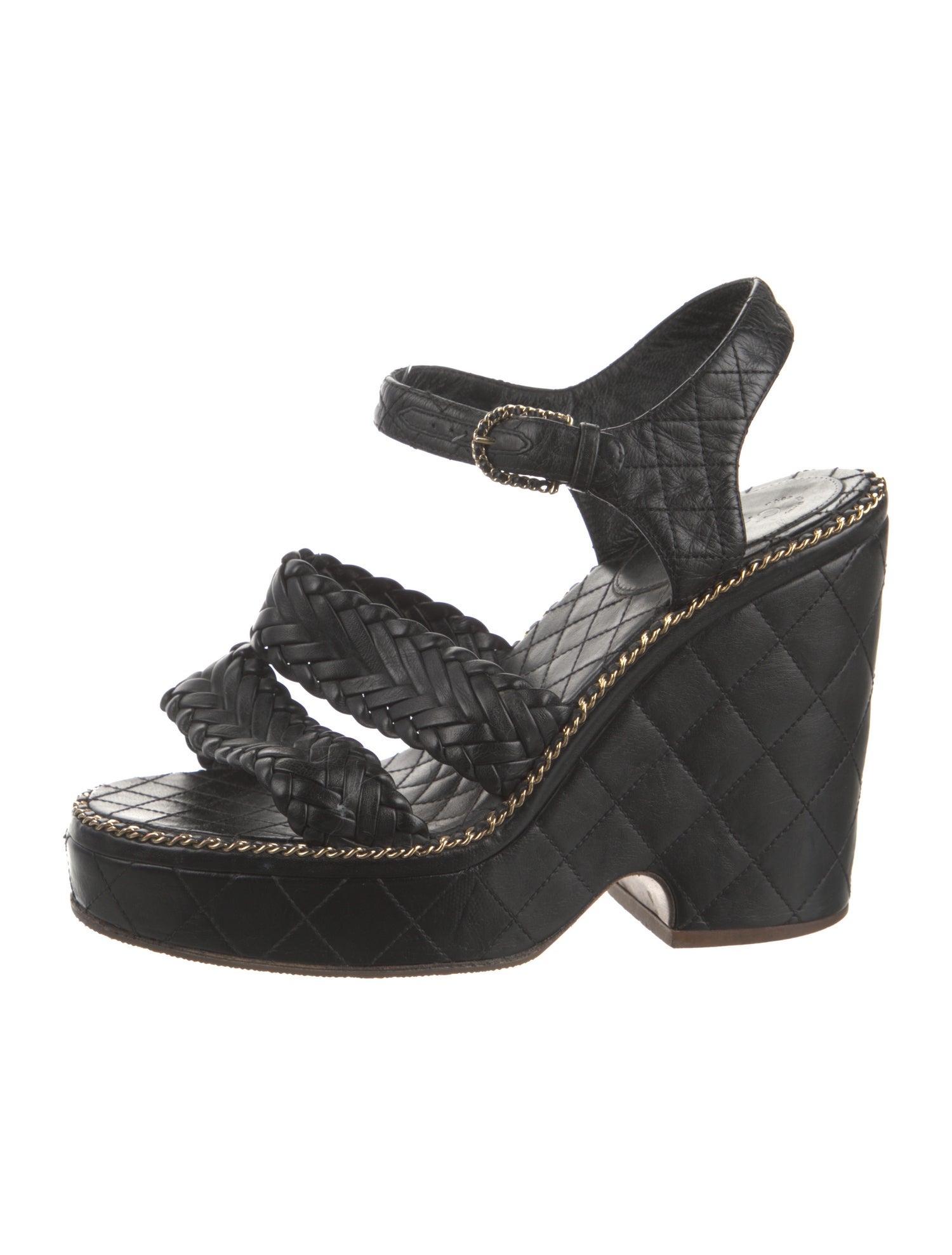 Chanel 2015 Interlocking CC Logo Espadrilles