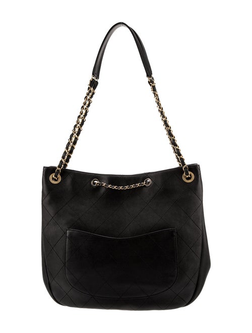 Chanel Quilted CC Drawstring Tote