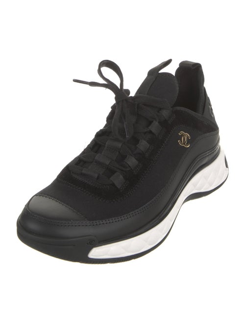Chanel Interlocking CC Logo Neoprene Sneakers