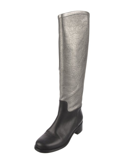 Chanel 2012 Interlocking CC Logo Riding Boots