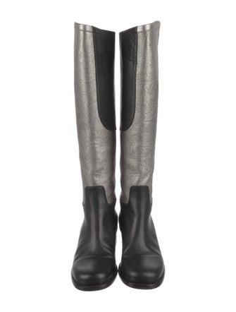 Chanel 2012 Interlocking CC Logo Riding Boots