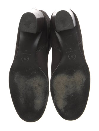 Chanel Interlocking CC Logo Suede Boots