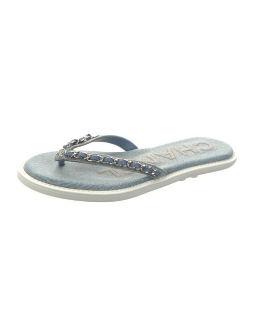 Chanel 2020 Interlocking CC Logo Flip Flops