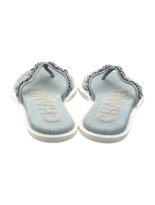 Chanel 2020 Interlocking CC Logo Flip Flops