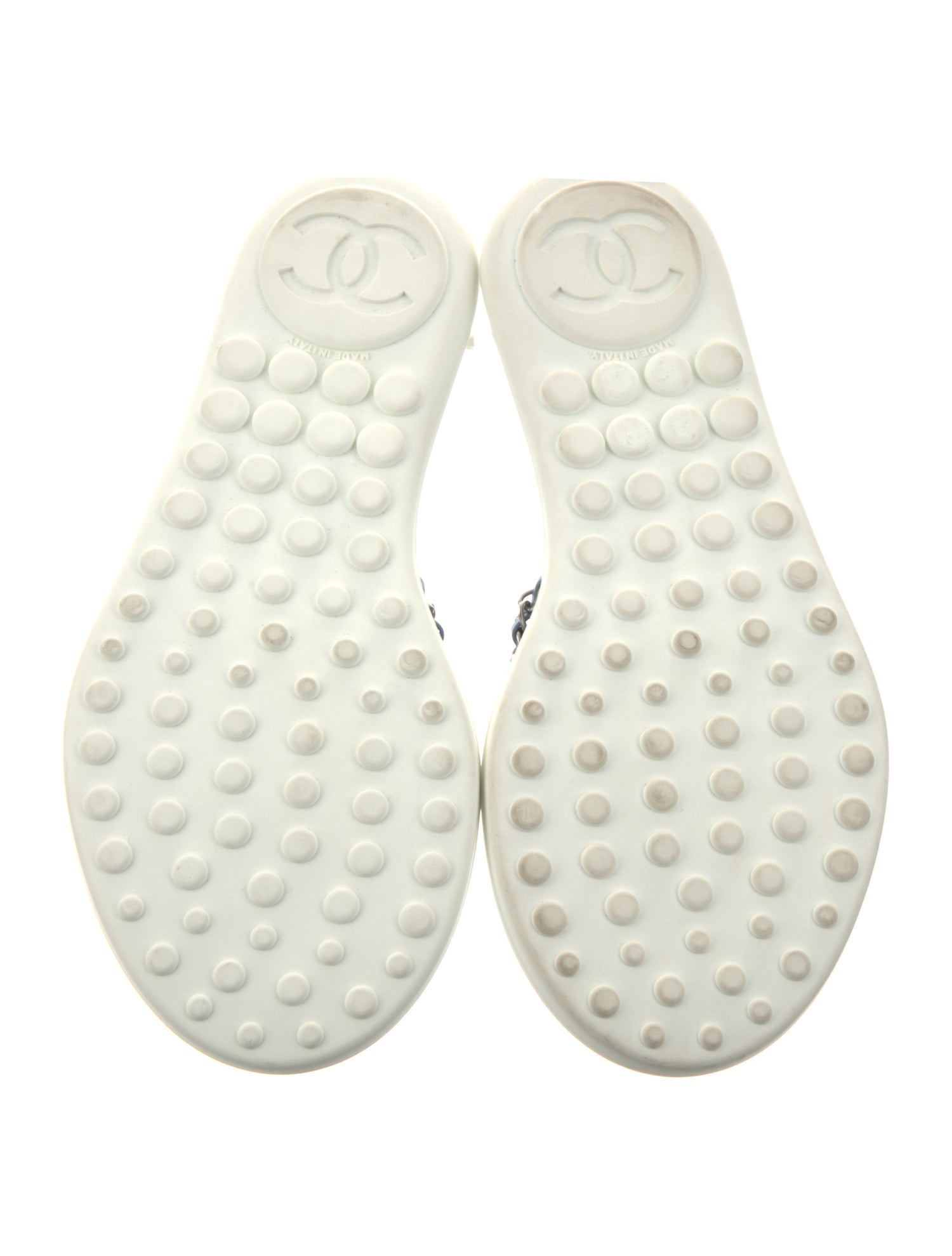 Chanel 2020 Interlocking CC Logo Flip Flops