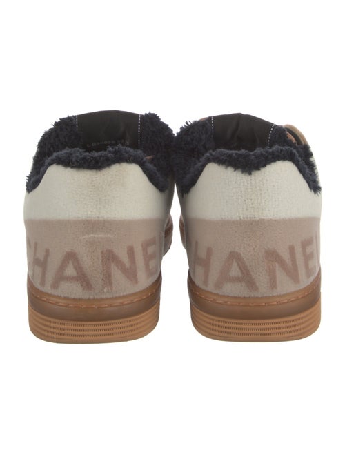 Chanel Interlocking CC Logo Velvet Sneakers