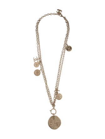 Chanel 100th Anniversary CC Medallion Pendant Necklace