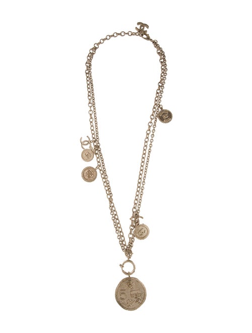Chanel 100th Anniversary CC Medallion Pendant Necklace