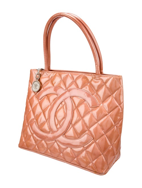 Chanel Patent Medallion Tote