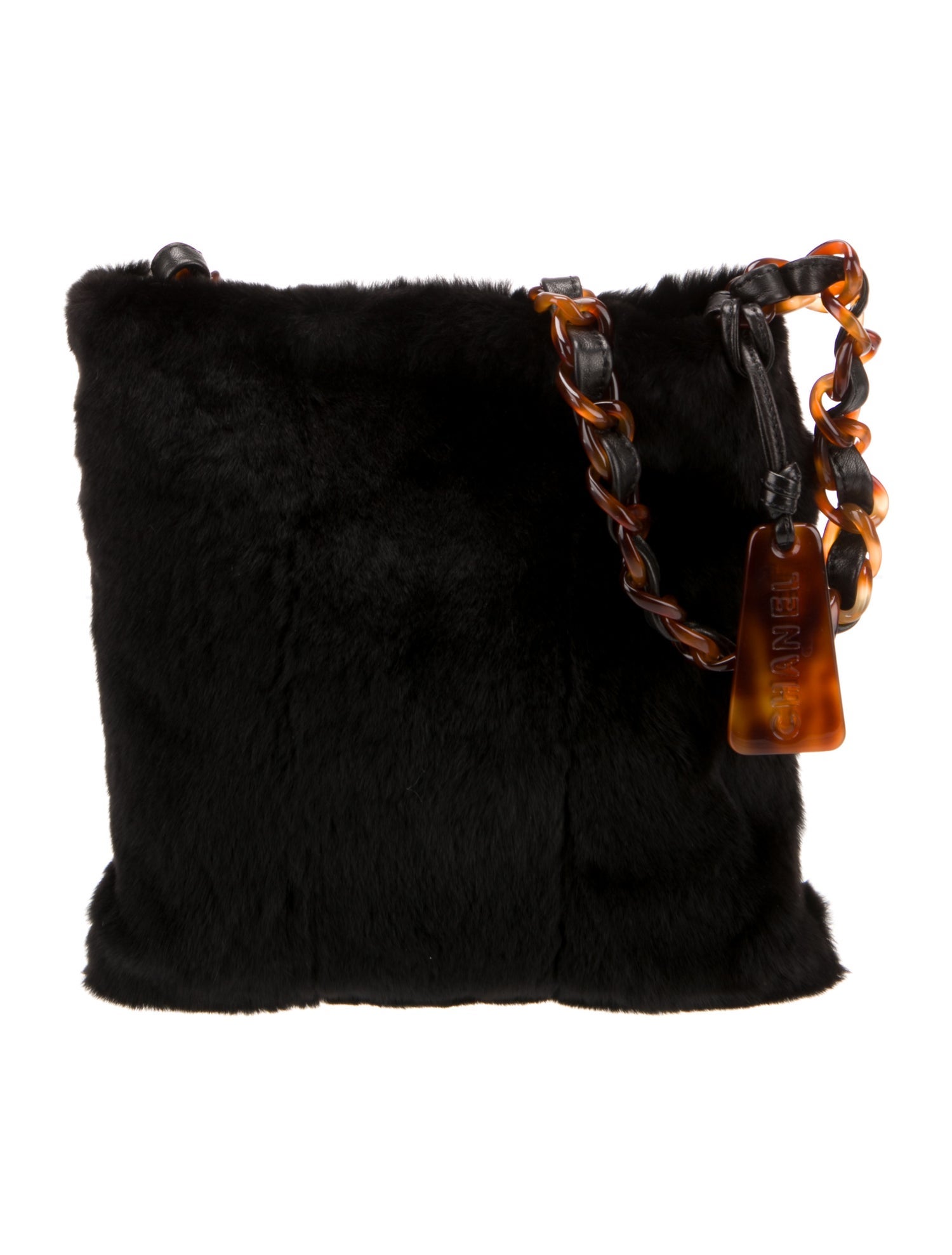 Chanel Tortoise Chain Rabbit Shoulder Bag