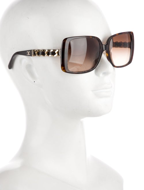 Chanel Interlocking CC Logo Square Sunglasses