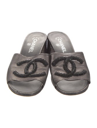 Chanel 2019 Interlocking CC Logo Slides