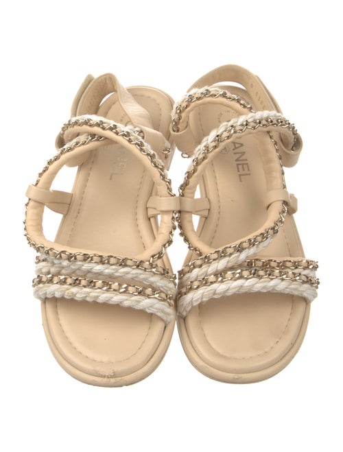 Chanel 2022 Interlocking CC Logo Gladiator Sandals