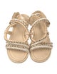 Chanel 2022 Interlocking CC Logo Gladiator Sandals
