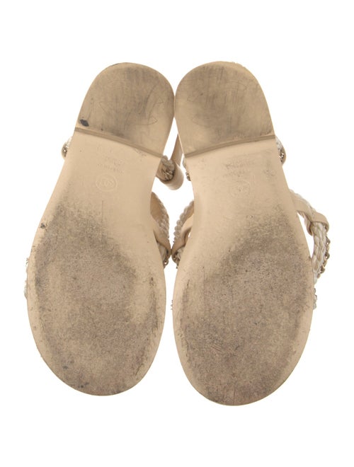 Chanel 2022 Interlocking CC Logo Gladiator Sandals