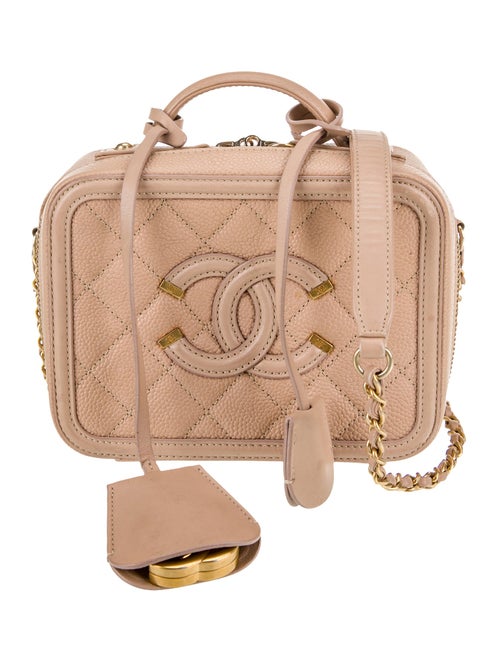 Chanel Small Filigree Vanity Case