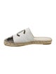 Chanel Interlocking CC Logo Goat Leather Espadrilles