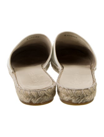 Chanel Interlocking CC Logo Goat Leather Espadrilles
