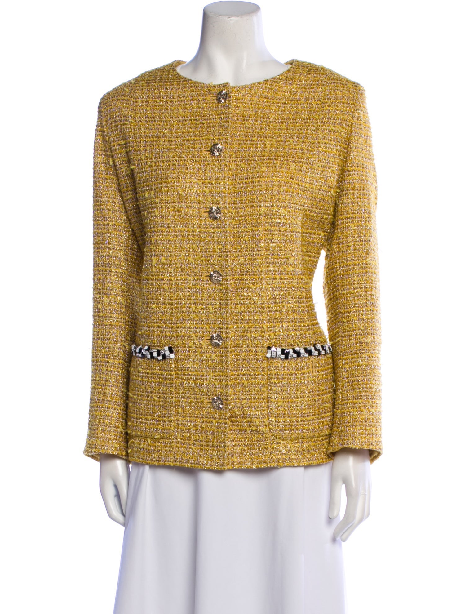 Chanel 2023 Tweed Pattern Poncho