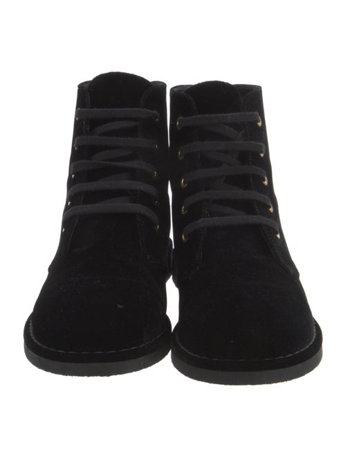 Chanel 2017 Interlocking CC Logo Combat Boots