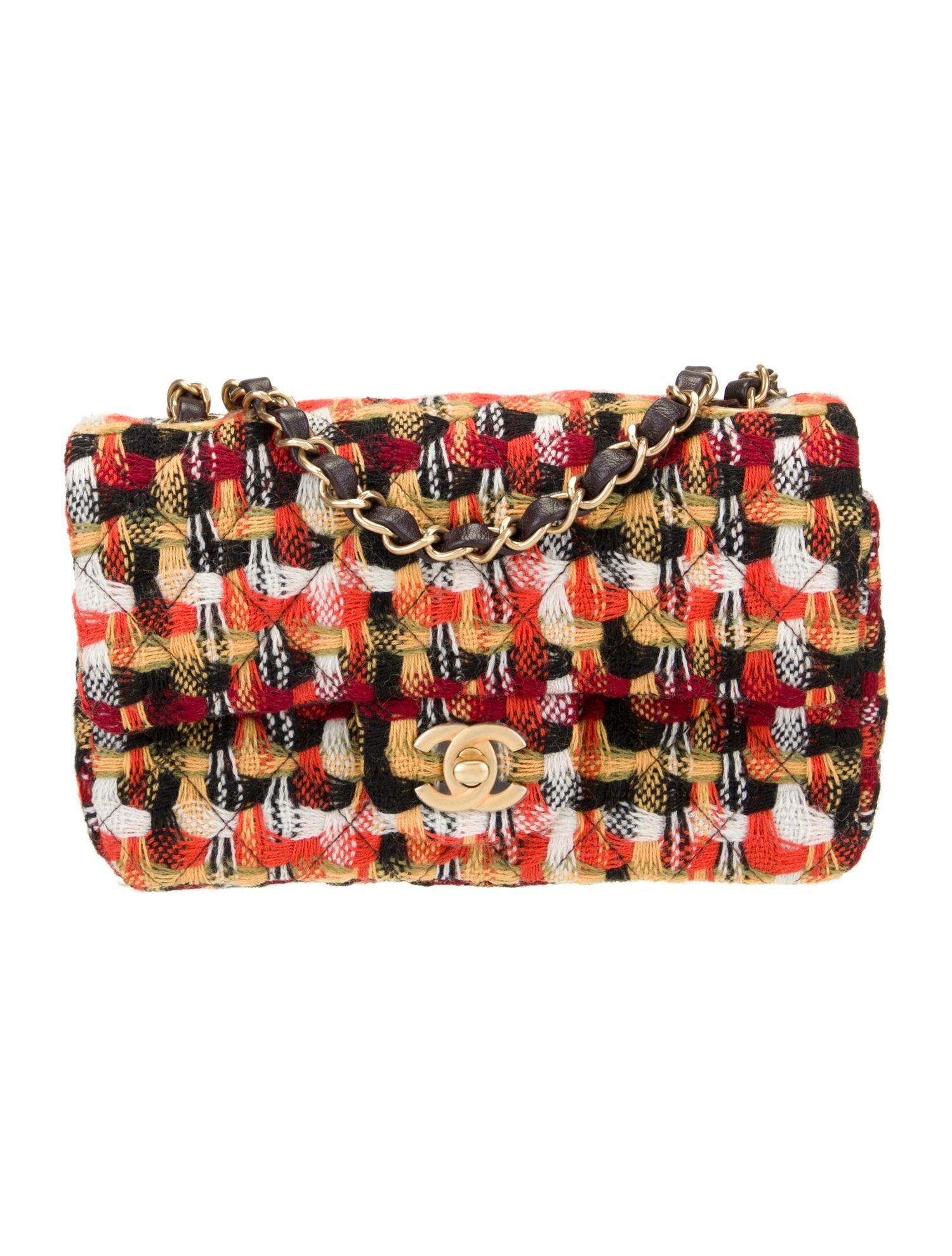 Chanel 2023 Rectangular Mini Tweed Flap Bag