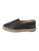 Chanel Interlocking CC Logo Leather Espadrilles