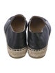 Chanel Interlocking CC Logo Leather Espadrilles