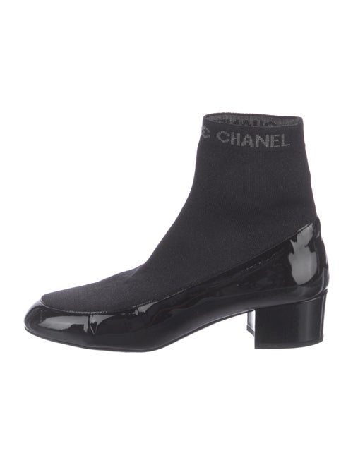 Chanel 2017 Patent Leather Sock Boots