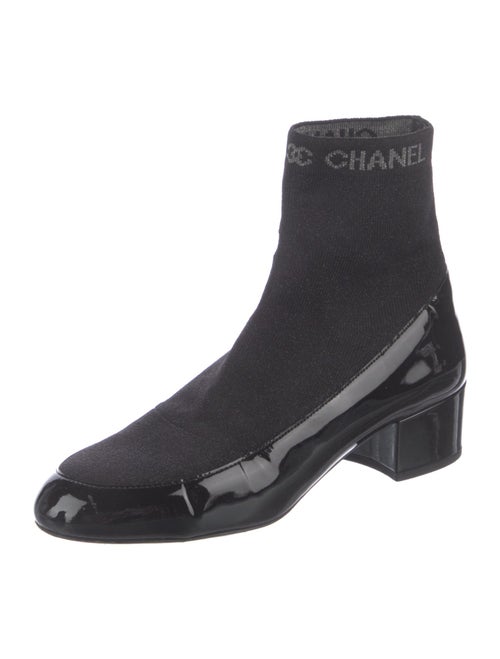 Chanel 2017 Patent Leather Sock Boots