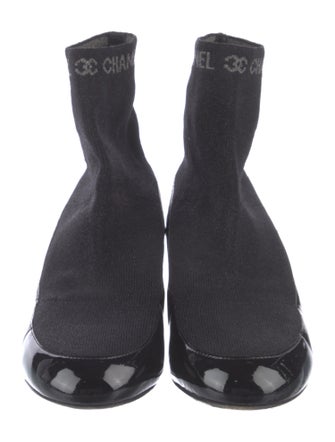 Chanel 2017 Patent Leather Sock Boots