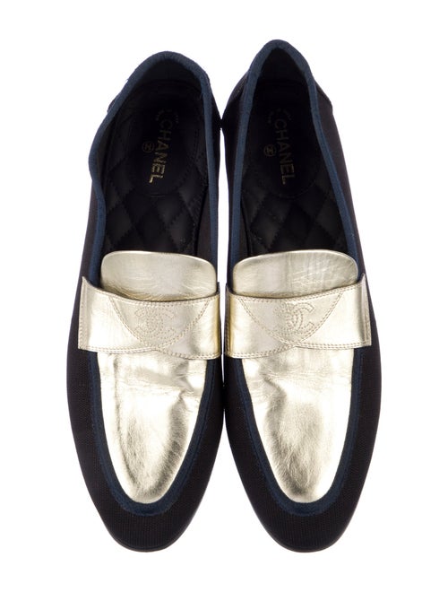 Chanel Interlocking CC Logo Loafers
