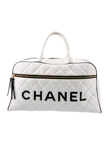 Chanel Luggage and Travel Logo Duffle Bag