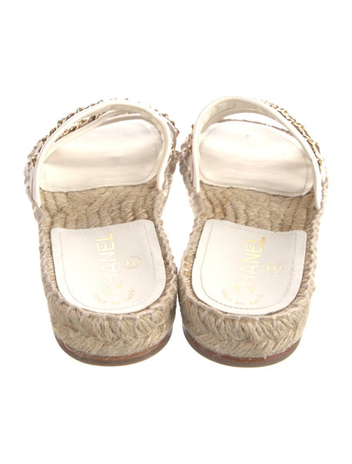 Chanel 2020 Chain-Link Accent Espadrilles
