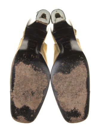 Chanel Interlocking CC Logo Lambskin Slingback Pumps