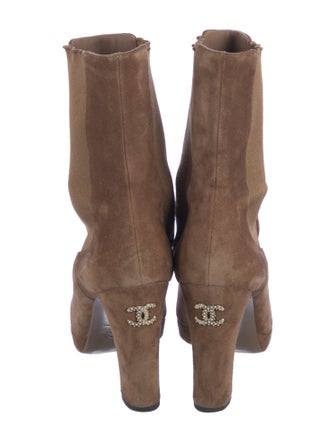 Chanel 2020 Interlocking CC Logo Boots
