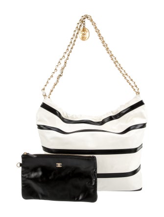Chanel Small Striped 22 Hobo