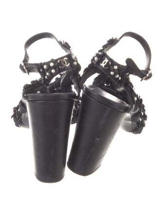 Chanel 2014 Interlocking CC Logo Gladiator Sandals