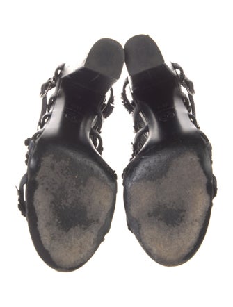 Chanel 2014 Interlocking CC Logo Gladiator Sandals