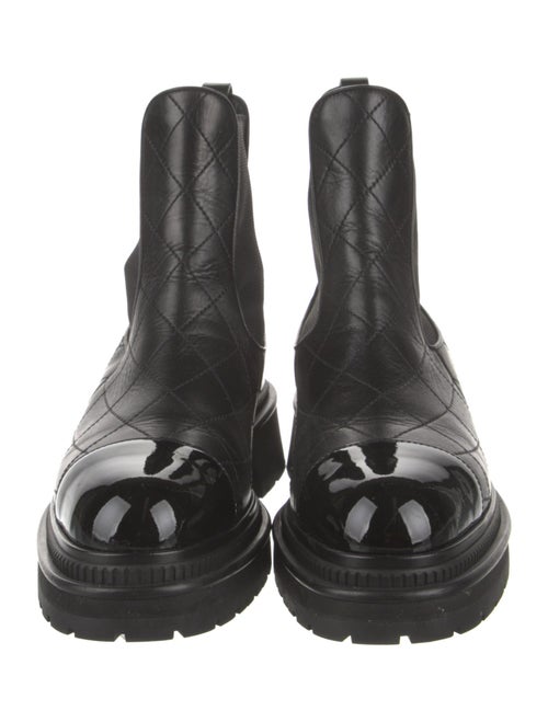 Chanel 2023 Quilted Pattern Chelsea Boots