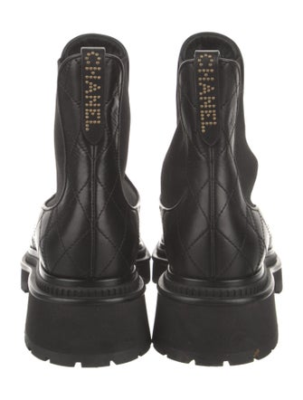 Chanel 2023 Quilted Pattern Chelsea Boots