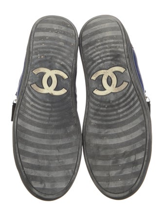 Chanel Interlocking CC Logo Nylon Sneakers