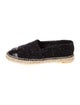 Chanel Interlocking CC Logo Tweed Espadrilles
