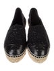 Chanel Interlocking CC Logo Tweed Espadrilles