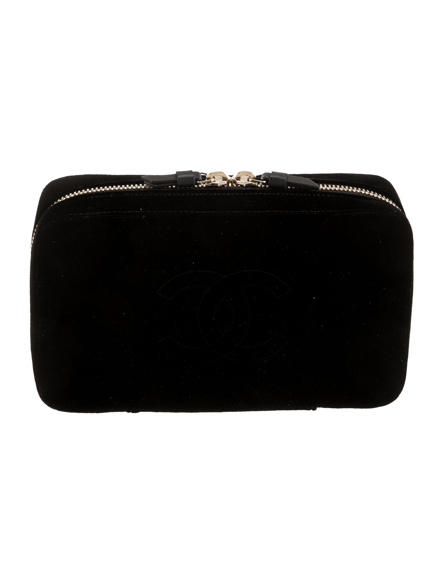 Chanel Velvet CC Jewelry Travel Case