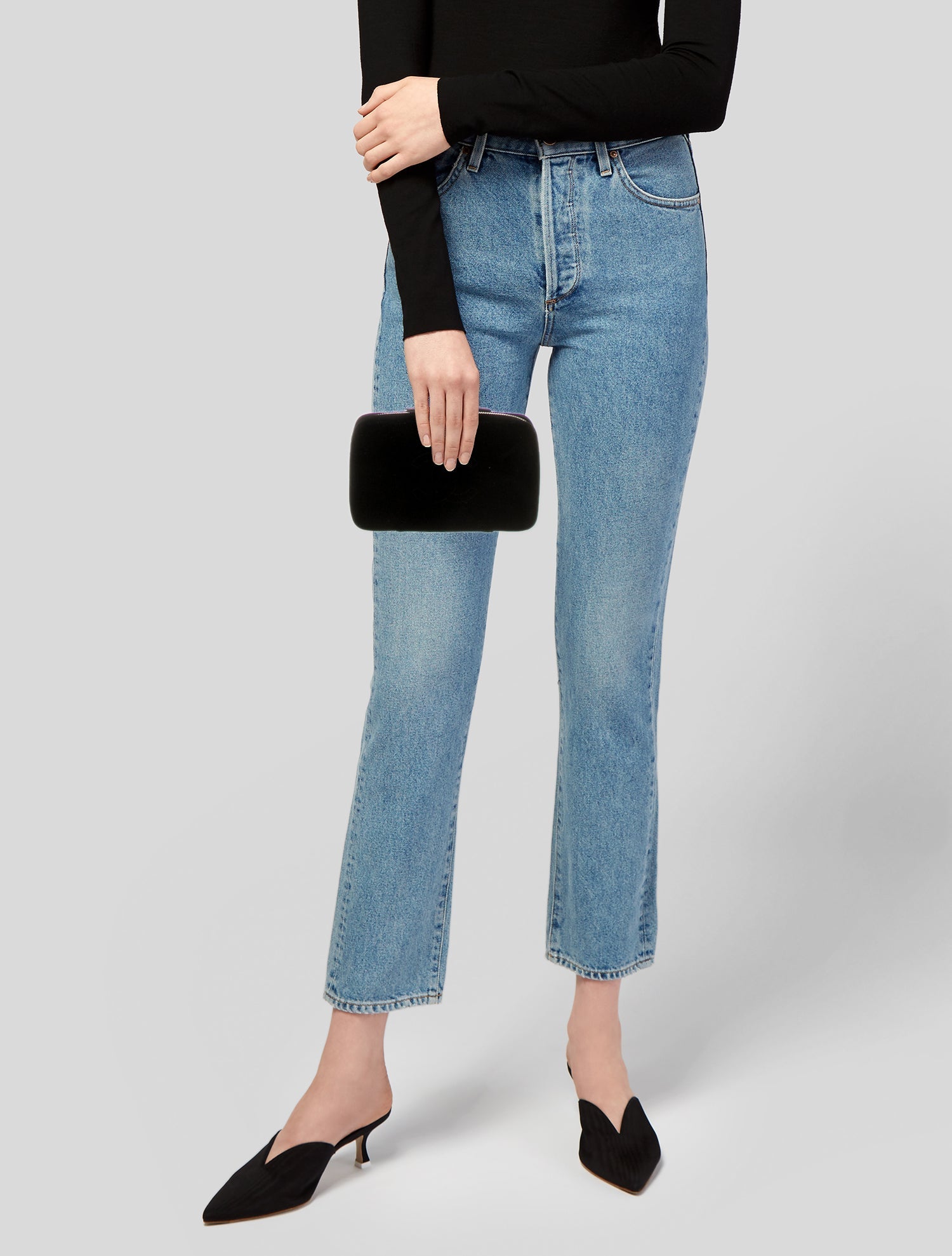 Chanel Velvet CC Jewelry Travel Case