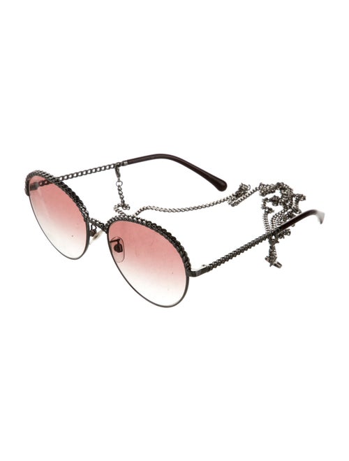 Chanel Round Gradient Sunglasses