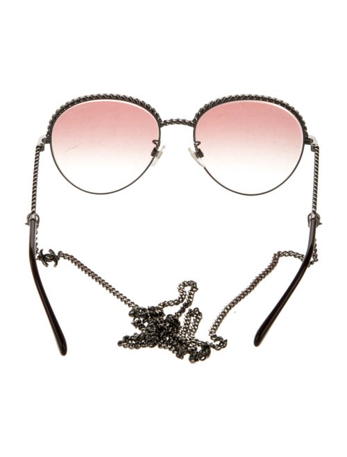 Chanel Round Gradient Sunglasses